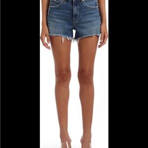 Mavi Women's Distressed Blue Jean Shorts